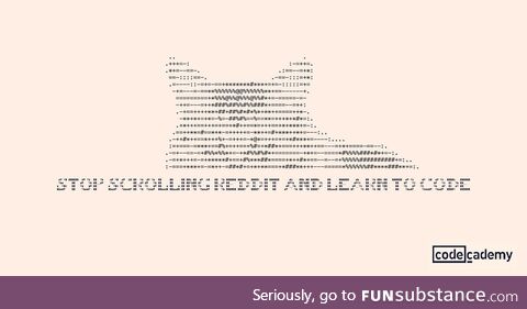 Only people who should learn how to code can see the secret message in our ad