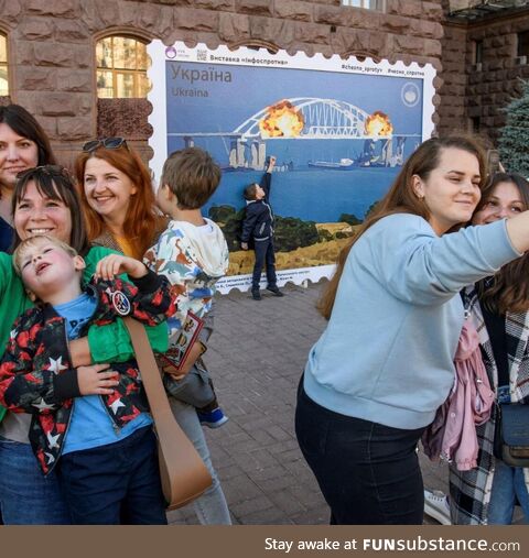 They look pretty happy about it. Reactions to recent bridge bombing in Russia