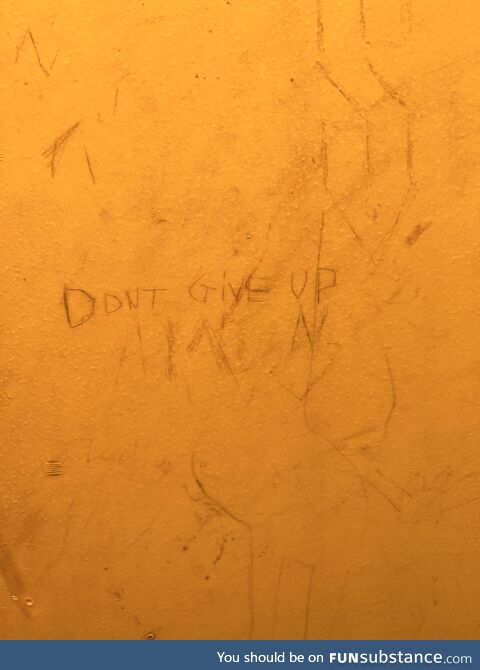 Words of wisdom from inside a port-o-potty
