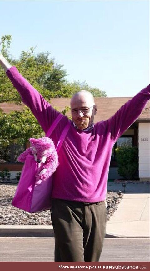 Walter White really loves pink
