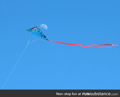 The moon and my kite spoon