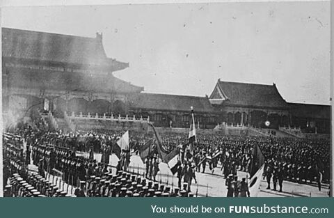 Forbidden City China during The Revolution. C. 1912