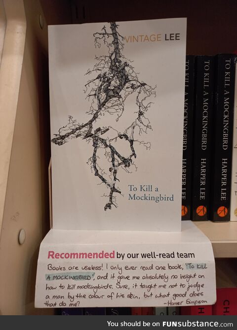 Interesting recommendation I found in a bookshop