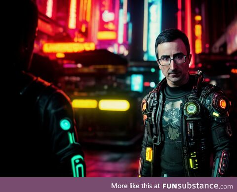 John Oliver in Cyberpunk 2077