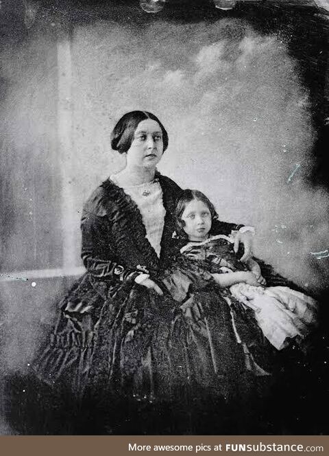 The earliest known photo of Queen Victoria, taken in 1844, when the Queen was only 25