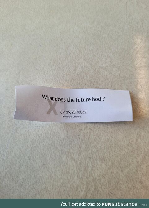 Damn, fortune cookies have gone down in quality