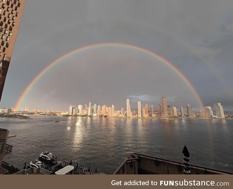 Double rainbow in NYC on 9/11