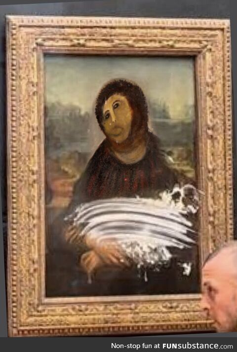 Don't worry guys, they were able to fully restore the Mona Lisa!