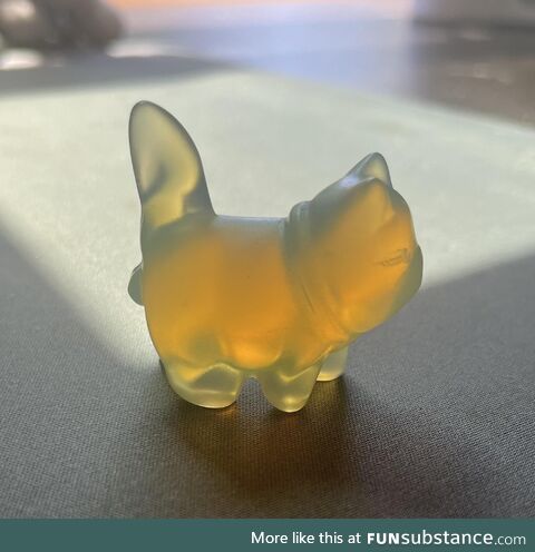 Ordered a glass kitty figurine online and it’s…..Anatomically correct