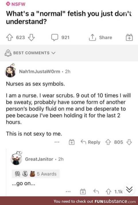 Hold up nurse