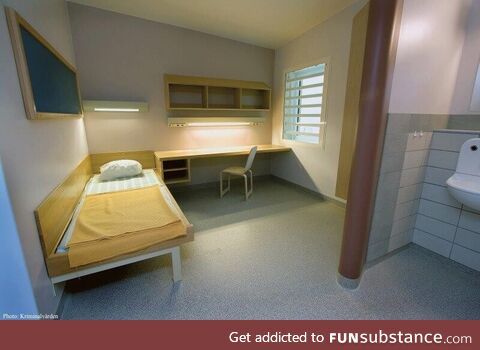 Inside the average Swedish prison cell