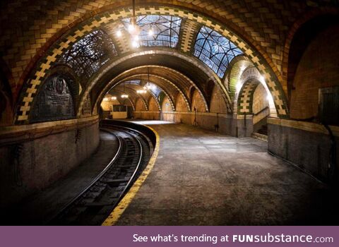 Abandoned subway beneath New York