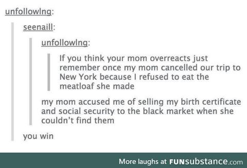 Overreacting mothers