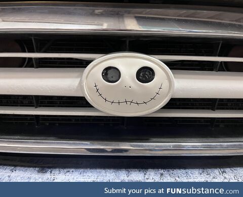 I hope  enjoys this Toyota emblem I made for my 4Runner! Jack Skellington says