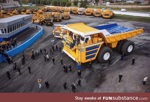 The BelAZ 75710, the largest truck in the world