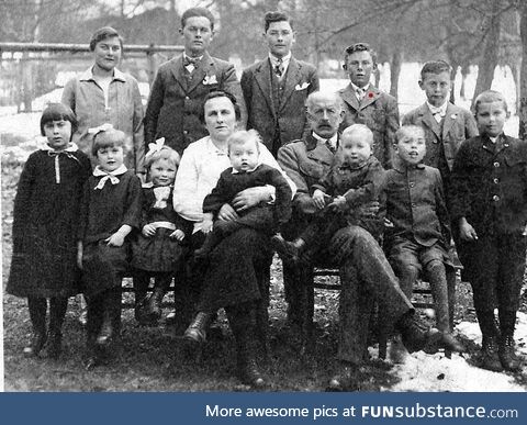 My austrian great-great grandfather and his family, 1900s