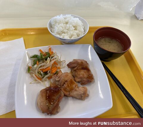 High school lunch in Tokyo