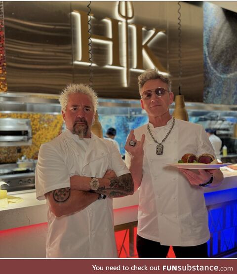 Guy Fieri & Gordon Ramsey trade looks