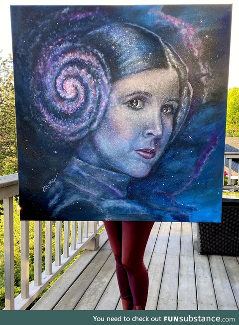 Just finished my galaxy Leia painting