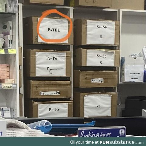Patels get their own box