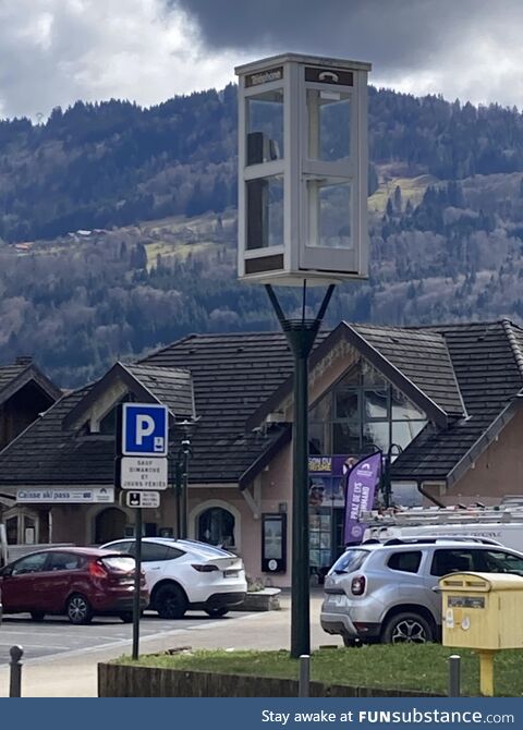 Just a telephone booth in France