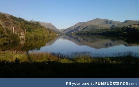 Photo I took about 20-25 years ago of Llanberis lake, in North Wales/UK