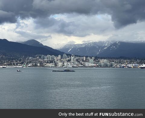 Vancouver, Canada, as seen from Fairmont pacific rim hotel
