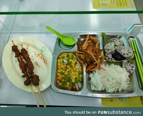 My school lunch in Beijing, China
