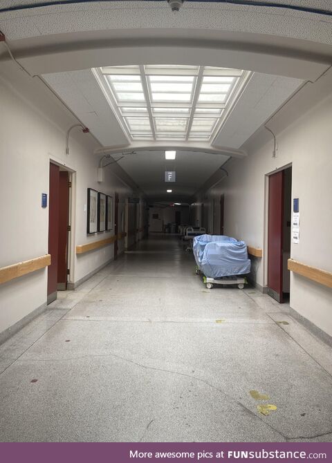 Empty hospital wing, Montreal, Canada