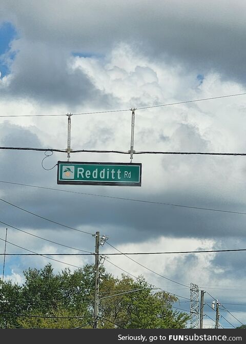 A road sign near where I live