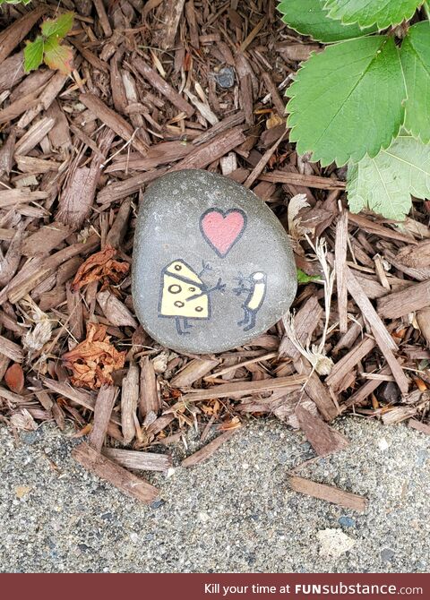 This painted rock I found today at the park