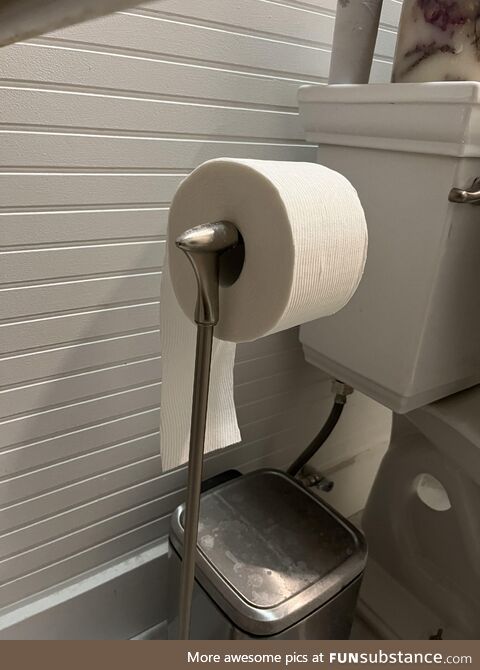 Had a girl I really like over—she ‘replaced the TP roll for me’