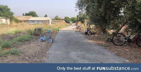 [OC] Bicycles grave walkway