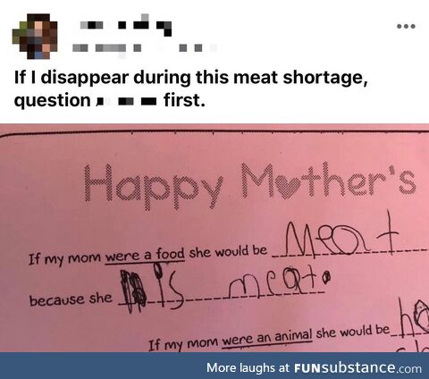 Brutally honest kindergartener on Mother’s Day