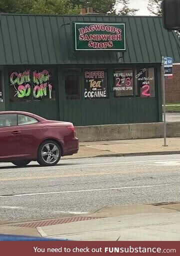 Coffee, tea, or cocaine!