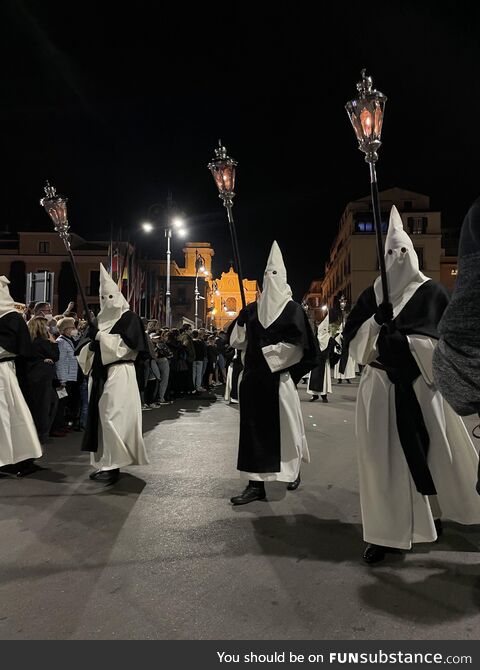 Holy Thursday procession in Sorrento Italy (OC)