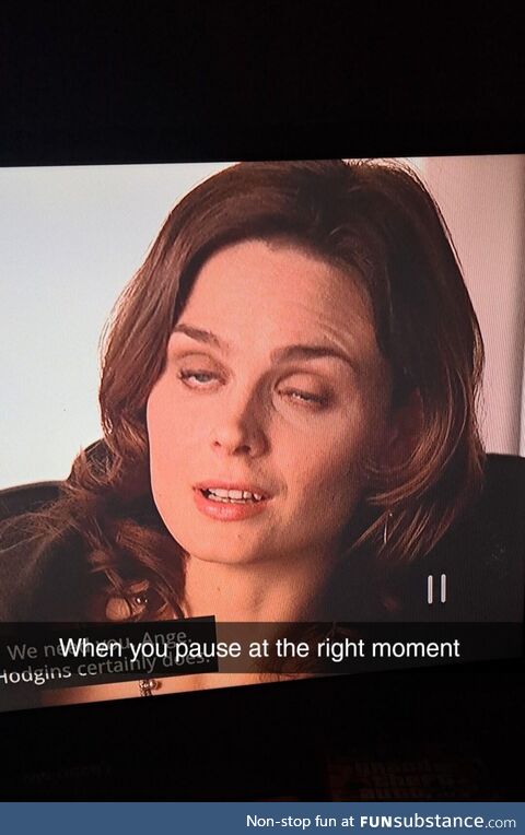 Pausing at just the right second does wonders