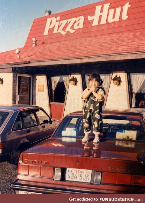 Me excited about them pizza buffet in 1987