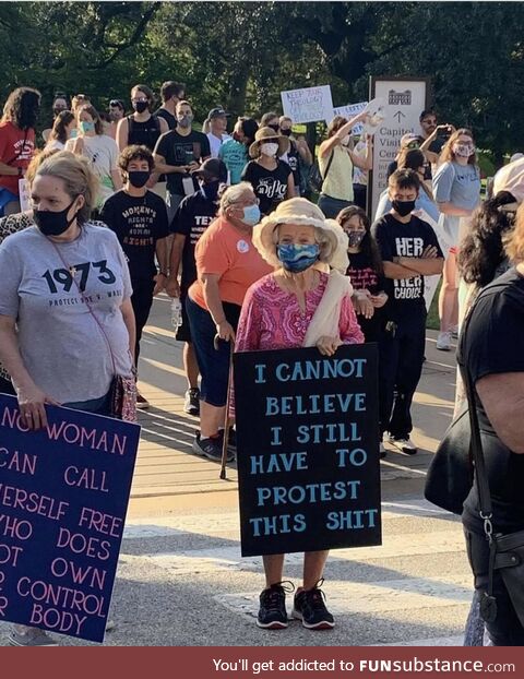 At the Women’s March in Austin, Texas