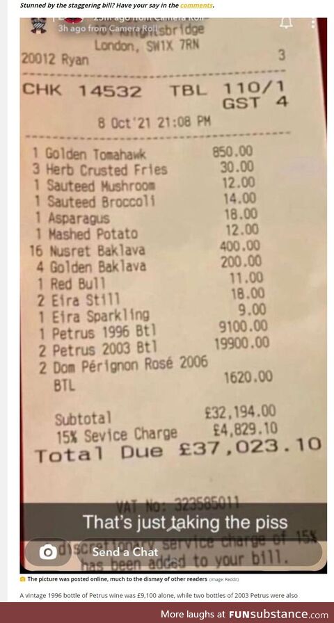 The most outrageous part of this is the £11 ($15) Redbull