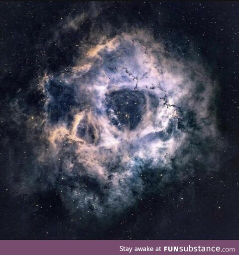 Rosette Nebula – A Human Skull shaped Nebula with a Radius of 65 lightyears