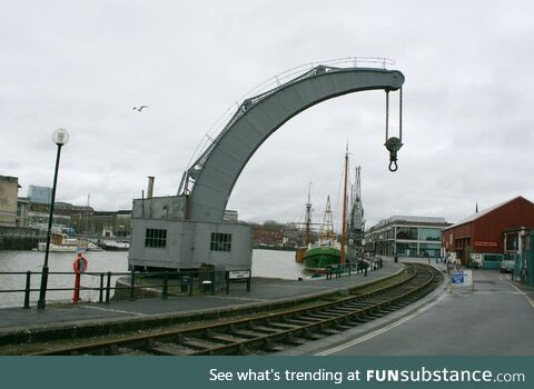 Fairbairn steam crane, Princes Wharf, Bristol Hrbour. Photo: 13.05.2019