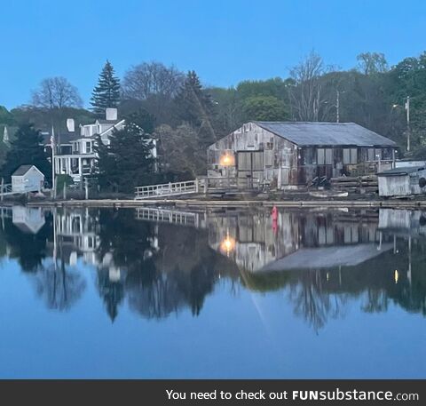 Took a walk this evening and got this shot on still water