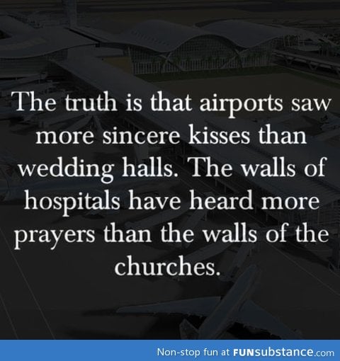 The truth about airports and hospitals