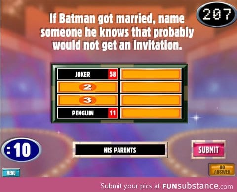 Playing family feud
