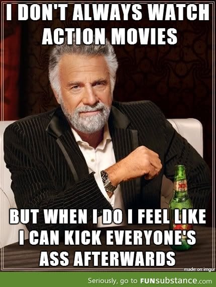 After an action movie