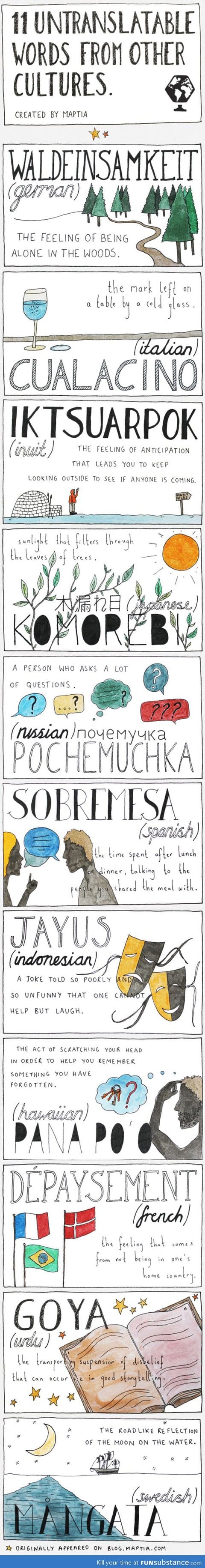 11 untranslatable words