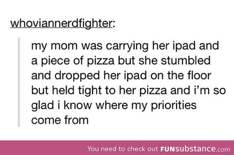 Pizza Priorities