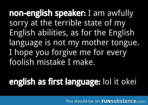 Non-english speakers