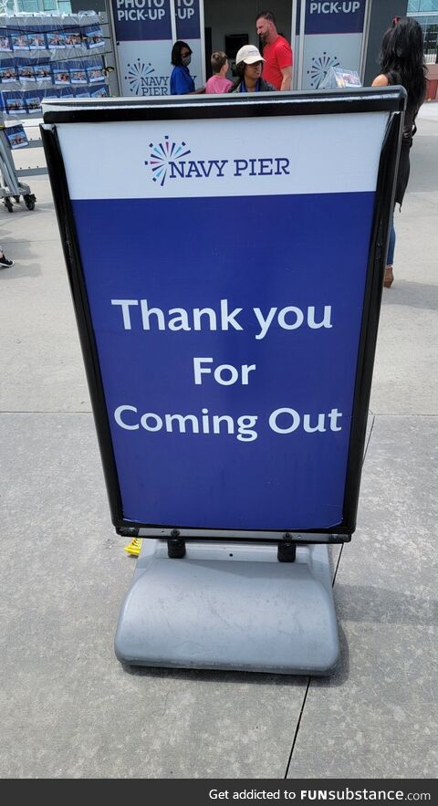 They are really leaning into Pride Month at Navy Pier